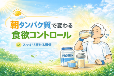 朝にタンパク質を摂ると痩せる理由｜食欲が安定する習慣とは